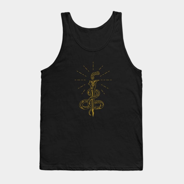 Weapon and Snake Tank Top by ervingutava